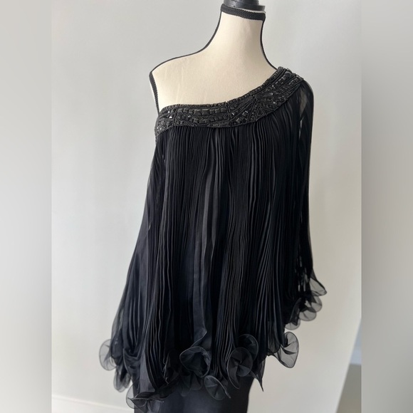 Marchesa Black Silk Gown - Picture 4 of 16